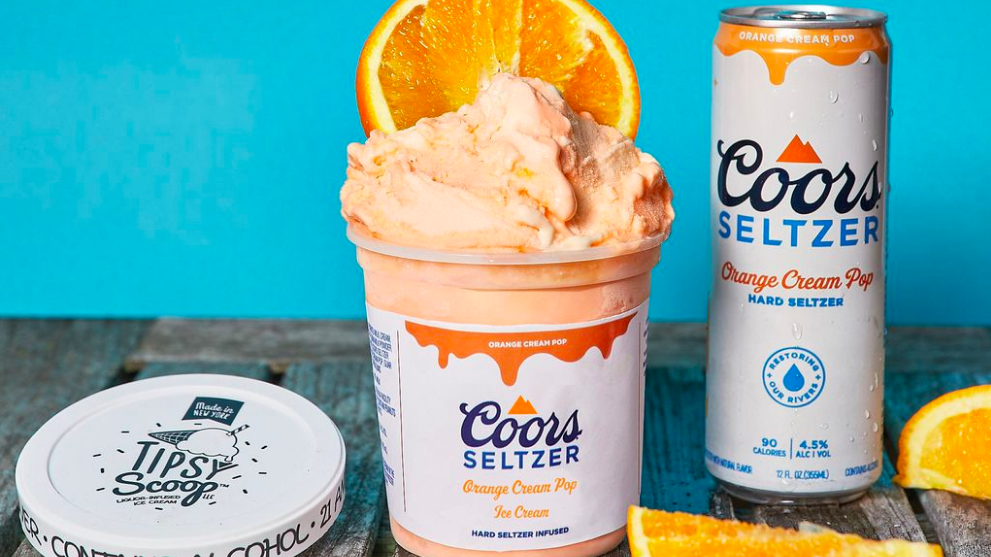 Coors Seltzer ice cream