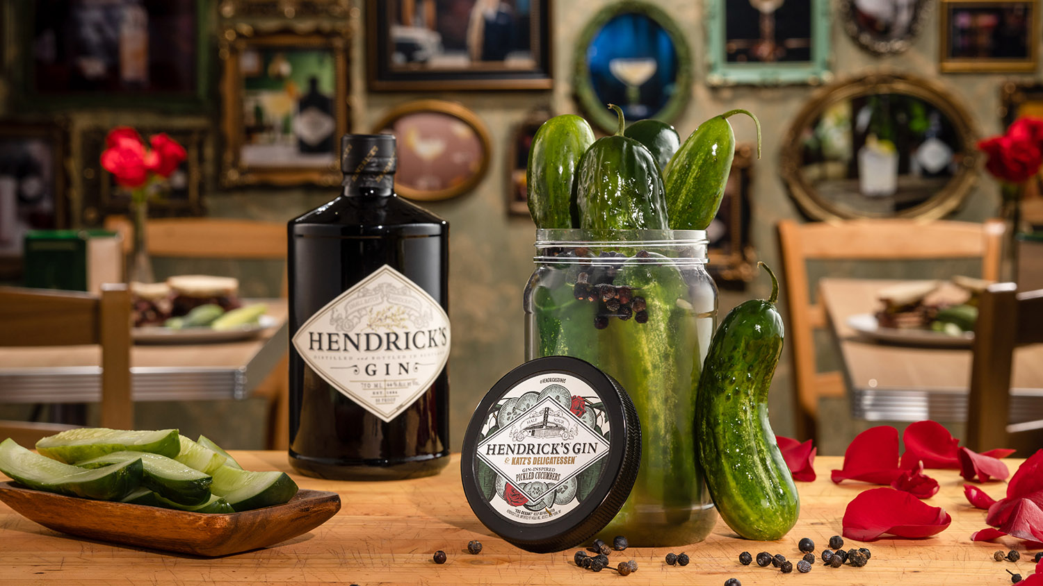Hendrick’s Gin and Katz’s Delicatessen Gin-Inspired Pickled Cucumbers