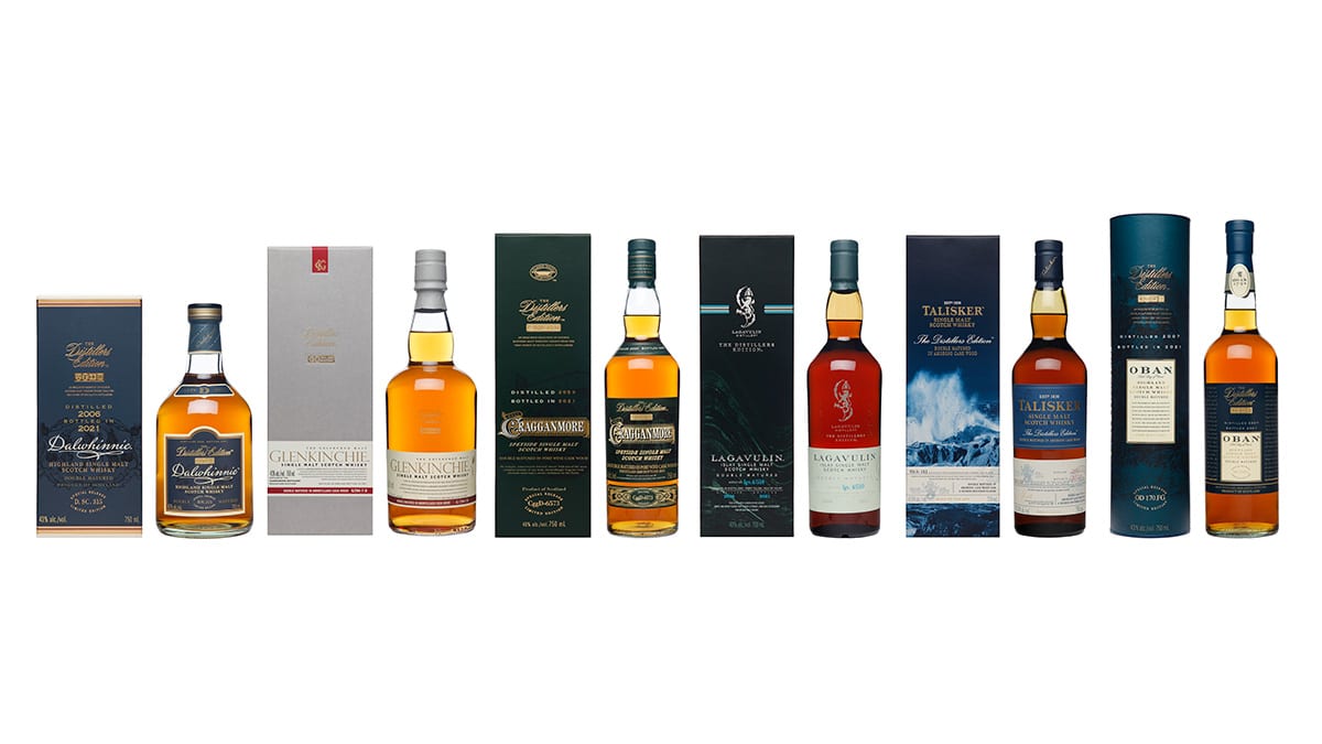 Diageo 2021 Distillers Edition Collection